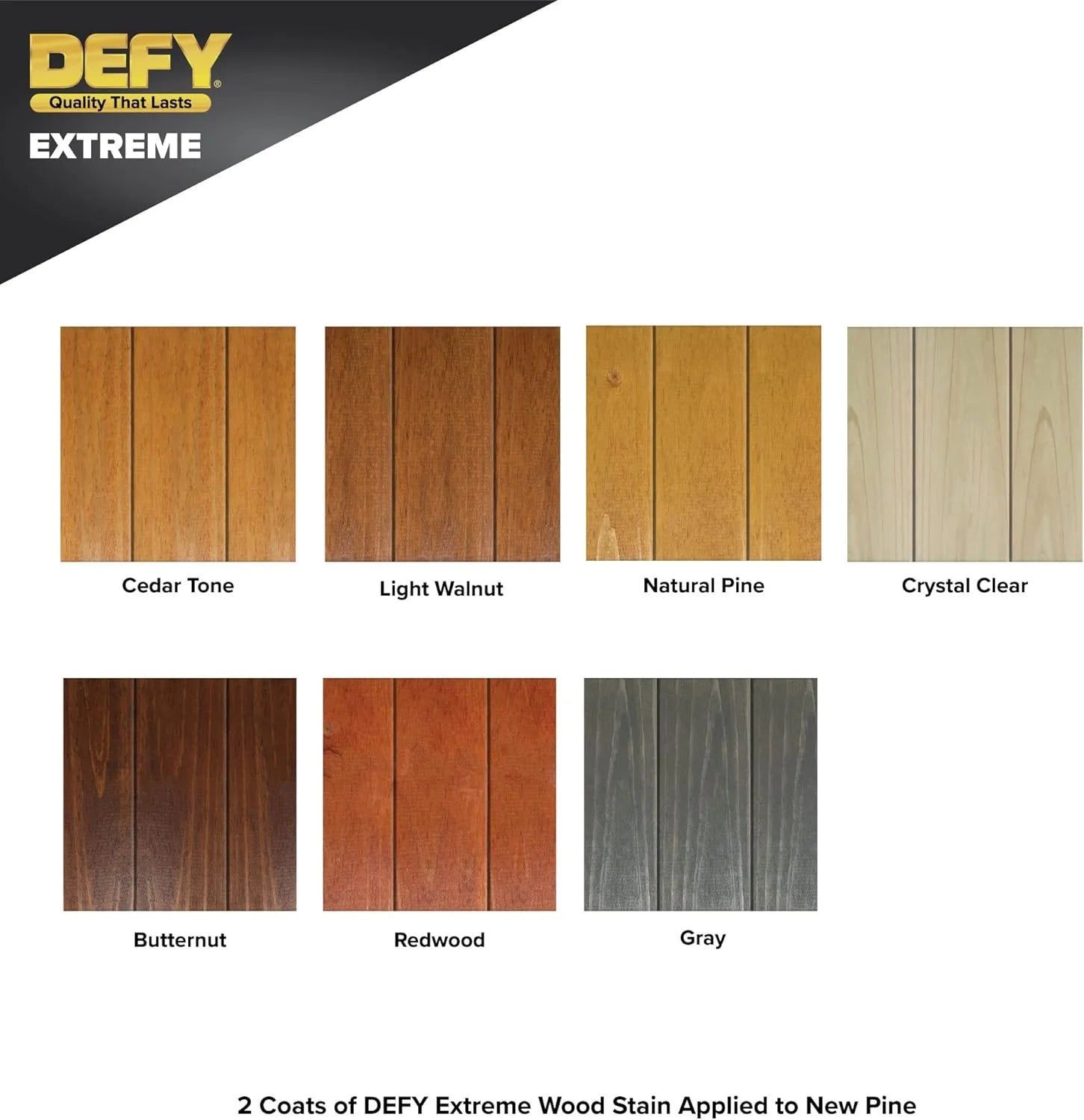 DEFY Extreme Wood Stain and Sealer in One - 5 Gallon Semi-Transparent Waterproof Coating for All Wood Types - Gray