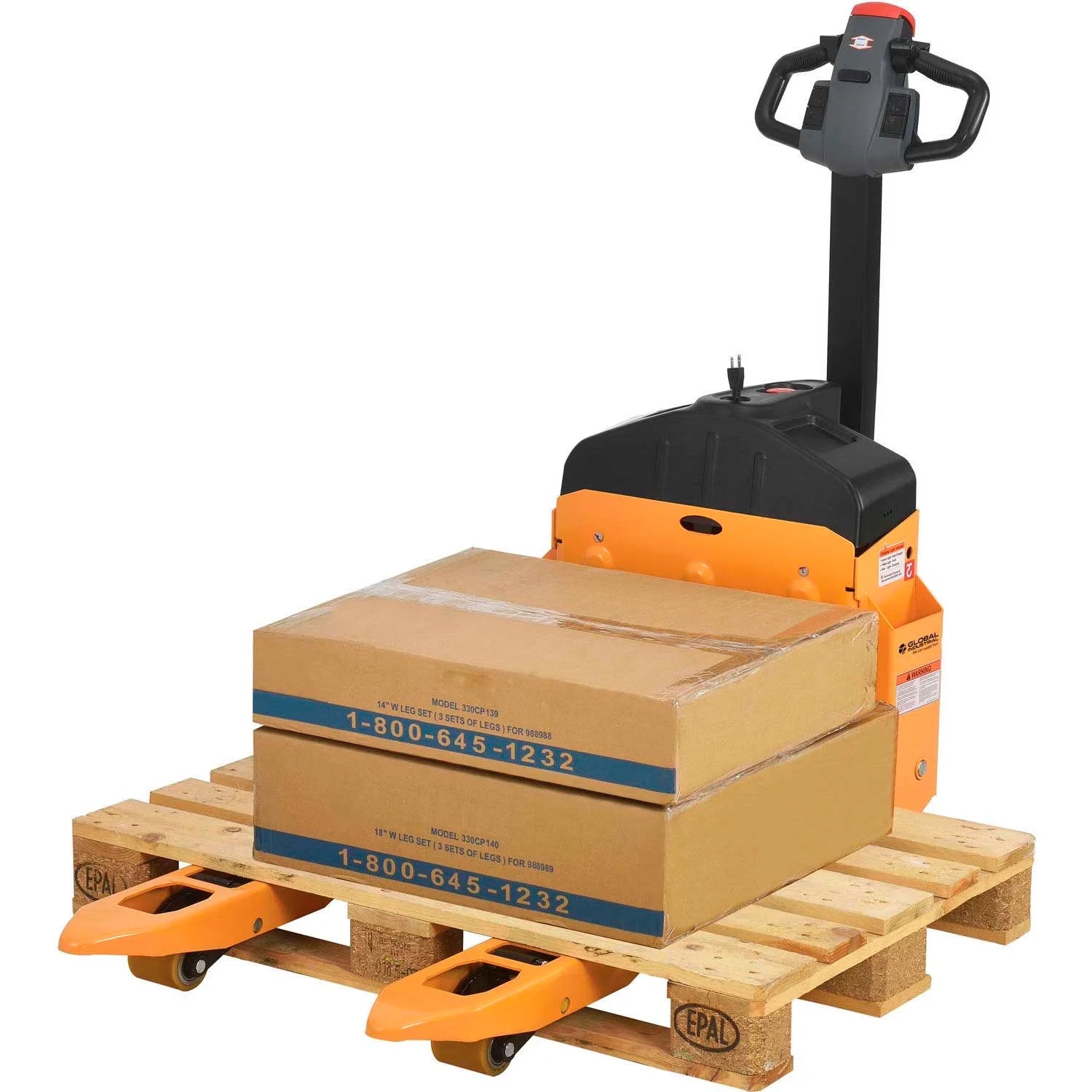 Big Joe Forklifts 988993 3300 lbs Global Industrial Self-Propelled Electric Pallet Jack Truck
