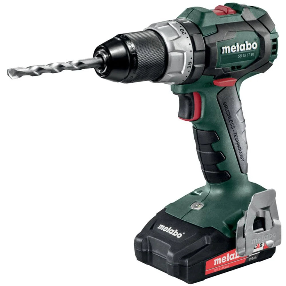Metabo 18V Sb 18 Lt Bl 2.0 Brushless Cordless Hammer Drill 2.0Ah Kit
