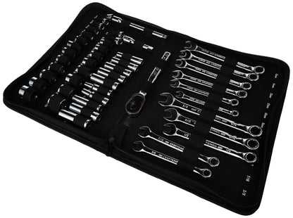 BLACK+DECKER, Finish Mechanic Socket Wrench & Set,47 Piece
