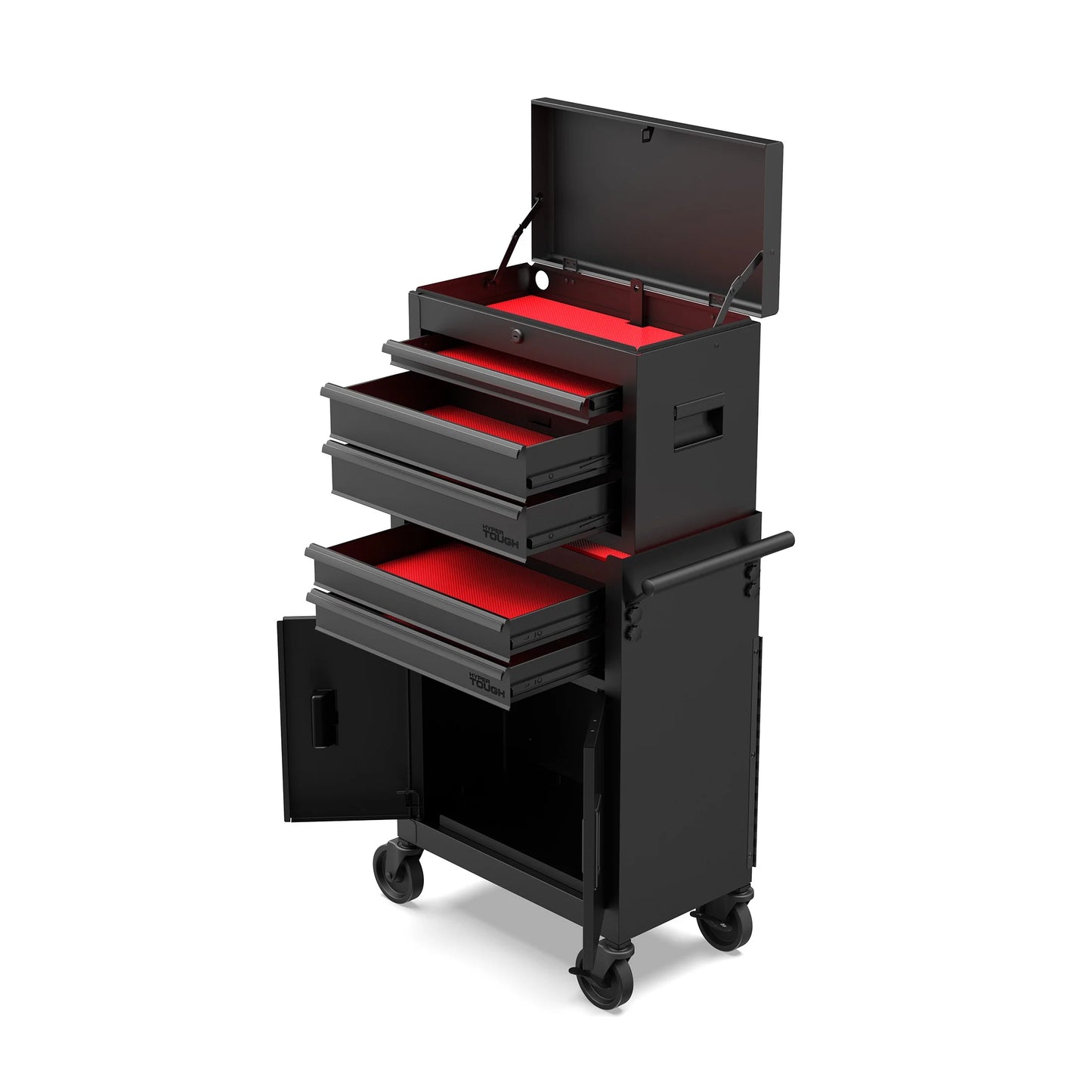 Hyper Tough 20-Inch 5-Drawer Steel Tool Chest with Ball-Bearing Slides, 300 lb Capacity, Black