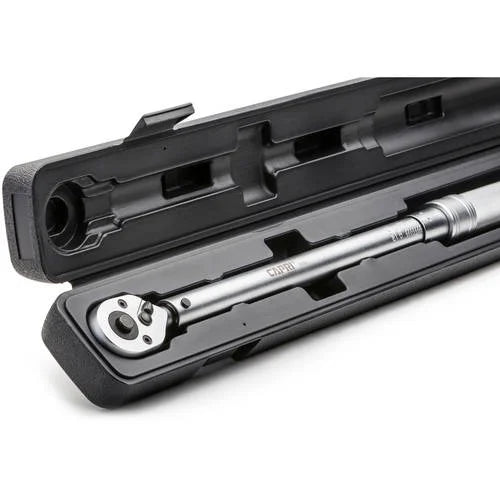 Capri Tools 30-250 Foot Pound Industrial Torque Wrench, 1/2" Drive, Matte Chrome