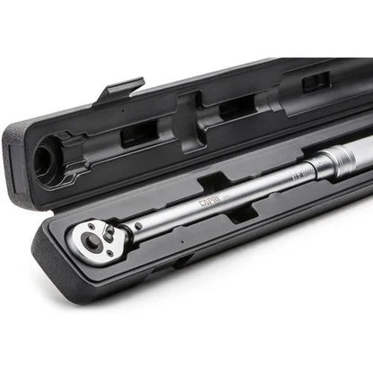 Capri Tools 30-250 Foot Pound Industrial Torque Wrench, 1/2" Drive, Matte Chrome