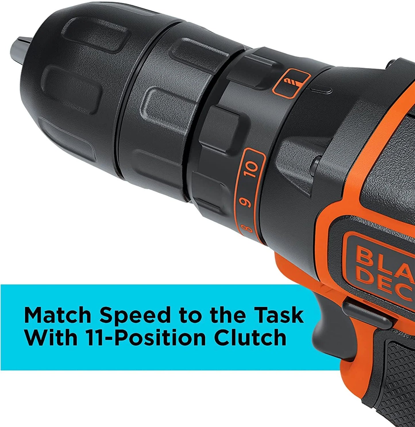BLACK+DECKER 20V Cordless 3/8 in Drill Driver, 1.5Ah, Battery and Charger Included